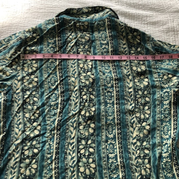 Vintage Solutions 80’s Green Print Blouse and Skort Matching Set - Picture 12 of 16